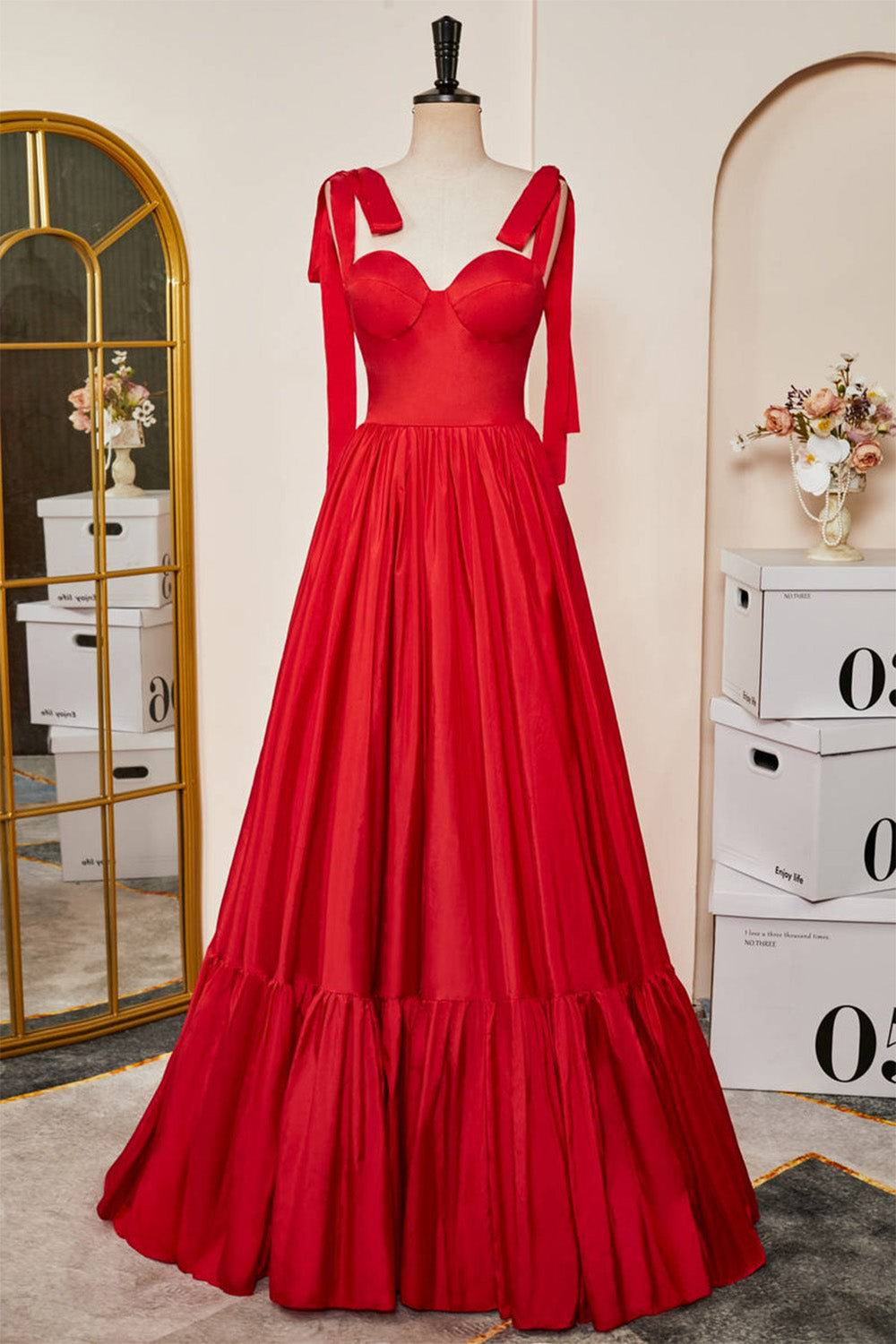 Hebochic Gorgeous Fuchsia Princess Floor Length Prom Dress