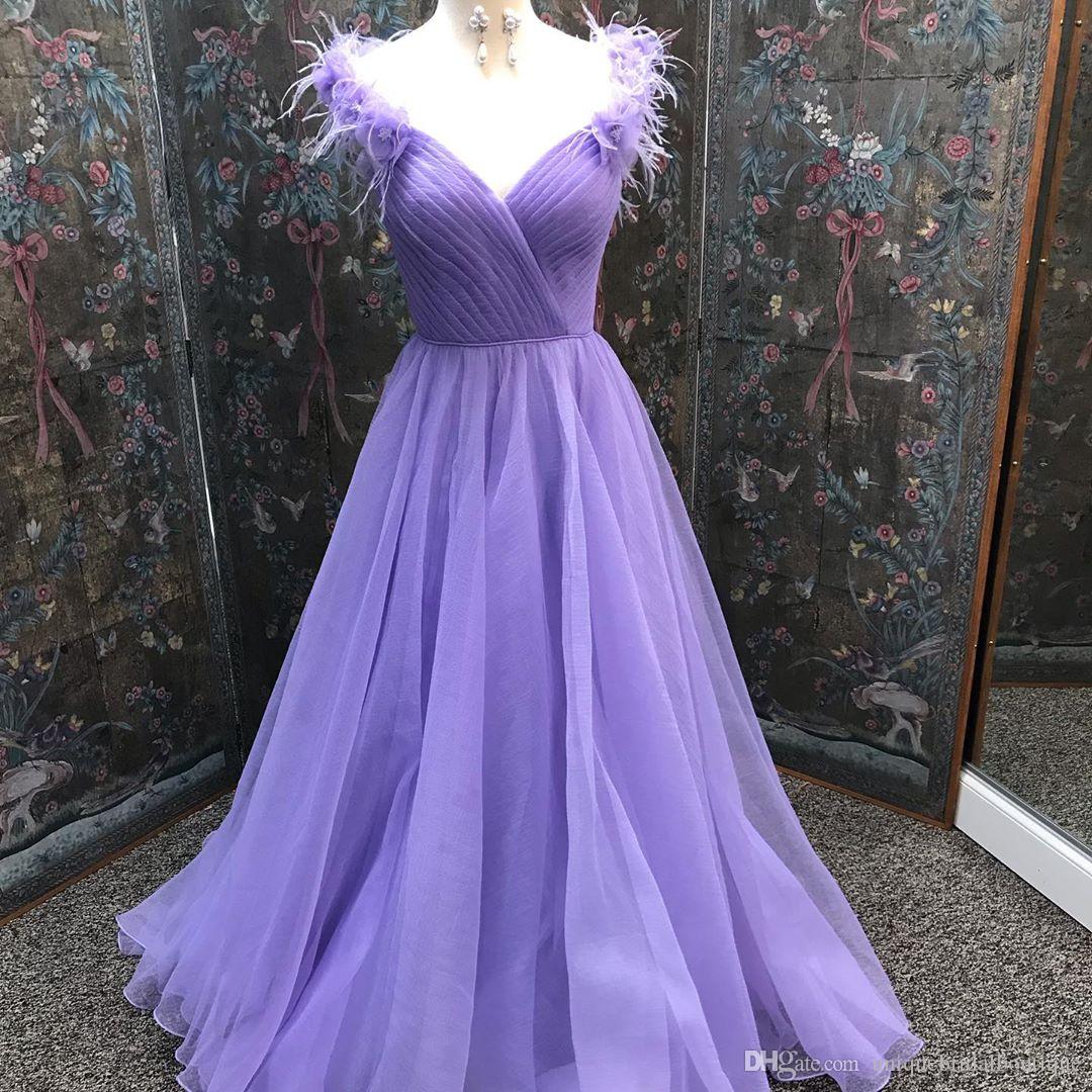 A-Line Ball Gown Sleeveless Off-The-Shoulder Ruched Tulle Prom Dresses Evening Dress