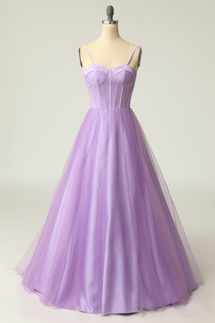 Gorgeous A-line Pink Long Sweetheart Floor-Length Sleeveless Prom Dresses